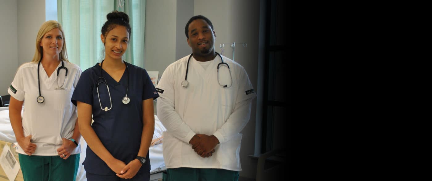 3 nursing students at OFTC