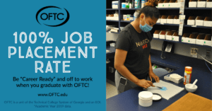 Students who graduate from Oconee Fall Line Technical College (OFTC) are finding jobs according to the College’s latest report which shows a 100% job placement rate for graduates in 2019. 