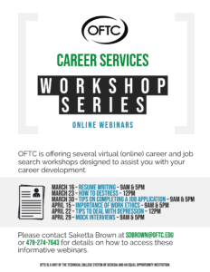 Career Services Workshop info