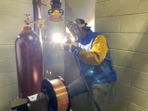 Seth Yeomans looks forward to a welding career