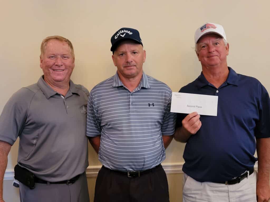 2nd Place winners of the OFTC Foundation North's 7th Annual Golf Tournament. L-R: Roy Jackson, Steve Joiner, Fred Condit (not pictured Floyd Potter)