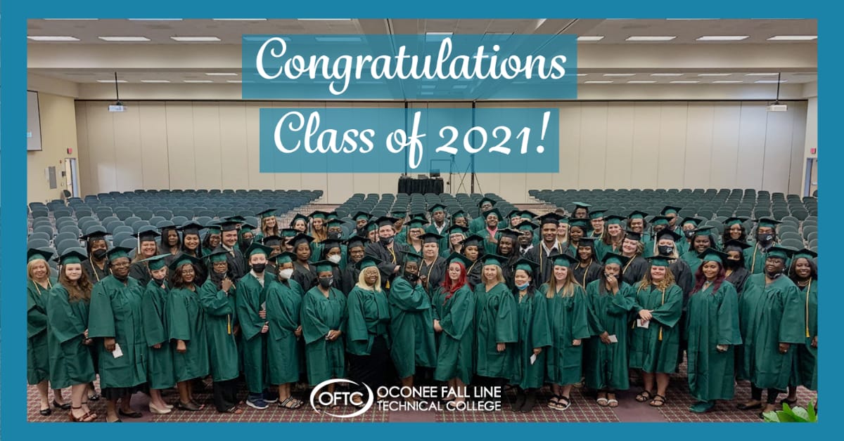 OFTC graduates during the Fall 2021 Commencement Ceremony.
