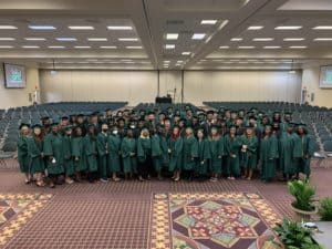OFTC graduates who participated in the Fall 2021 Commencement & High School Equivalency Ceremony.