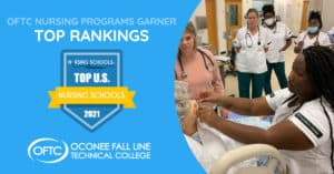 OFTC's nursing programs recently received top rankings from the Nursing School Almanac.