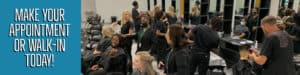 Make Your Appointment or Walk in Today for the Salon, Image of OFTC cosmetology students in the salon