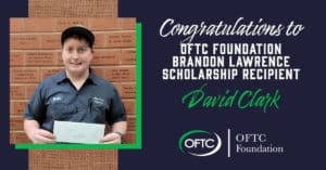 David Clark, Brandon Lawrence Scholarship Recipient
