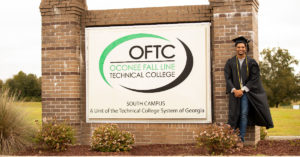 OFTC's Antonio Bell graduated with Associate Degrees in Cybersecurity and Networking and is now pursing a business management degree.