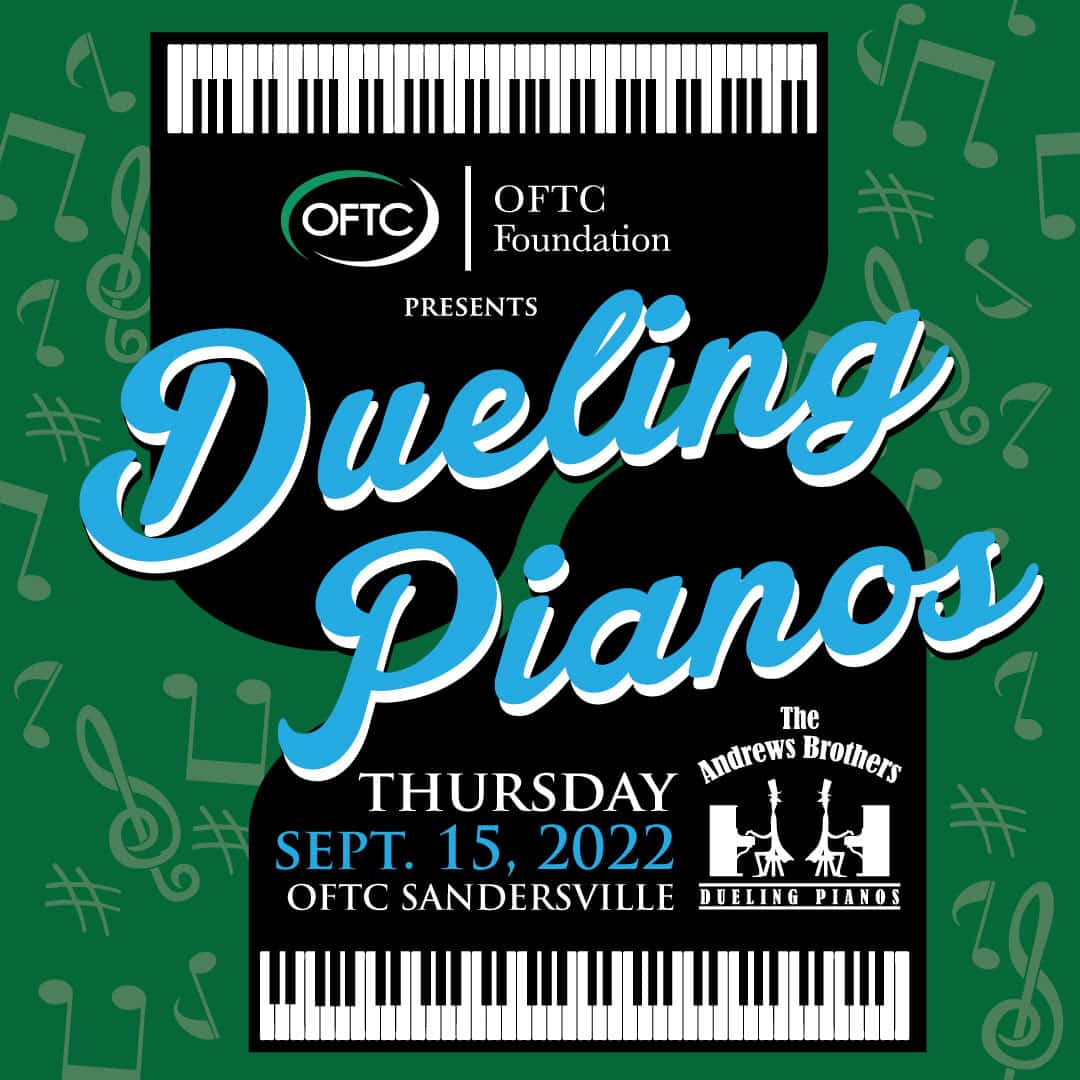 The Andrews Brothers Dueling Pianos returns to OFTC, Sept. 15, 2022.