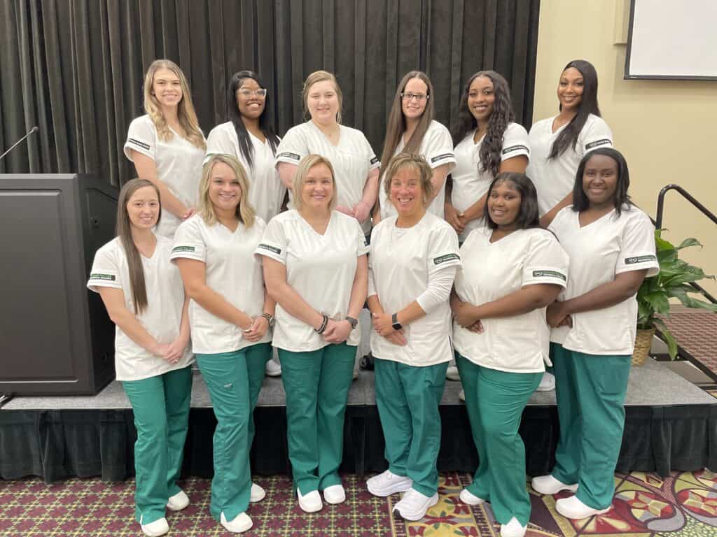 OFTC Practical Nursing students during the Fall 2022 Pinning Ceremony held for the Dublin Campus cohort.