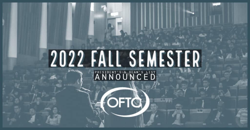 Oconee Fall Line Technical College (OFTC) President, Mrs. Erica Harden, is pleased to announce the students on the Fall Semester 2022 President’s and Dean’s List